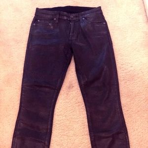 Black faux leather pants - 7 for All Mankind